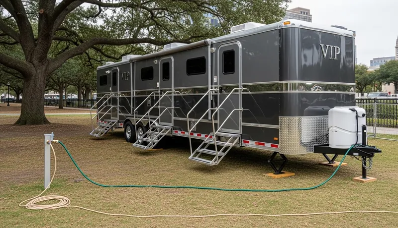 Vip Restroom Trailers services in Hutchinson.