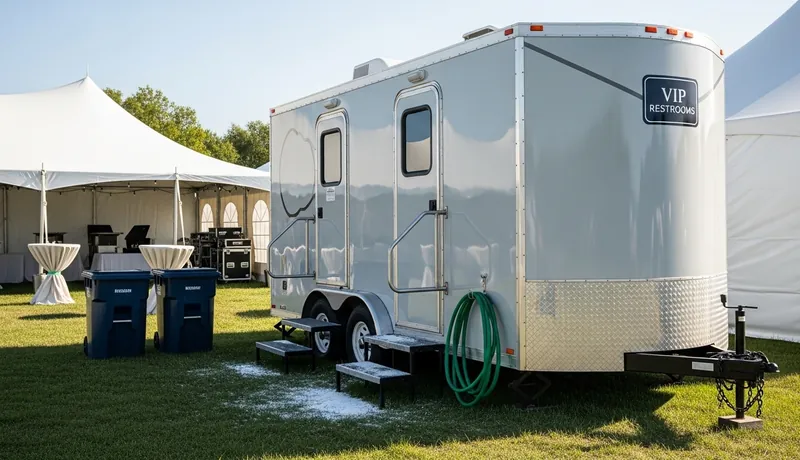 Vip Restroom Trailers services in Minden.