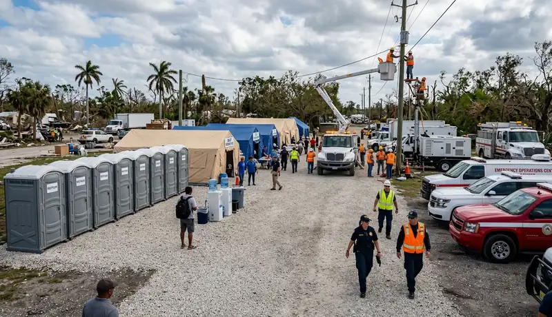 portable toilet rental for emergency response and disaster relief in USA in USA